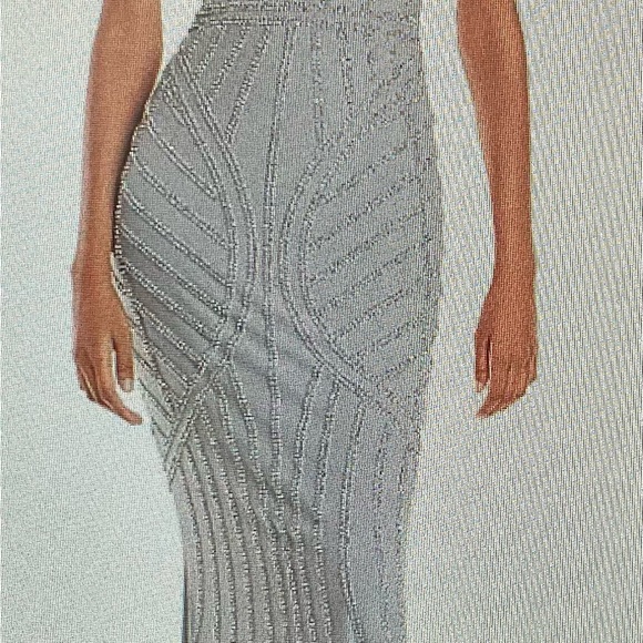 AQUA - EMBELLISHED GOWN - BLOOMINGDALE’S EXCLUSIVE